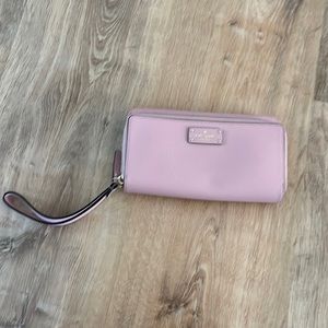 Pink Kate spade large wallet